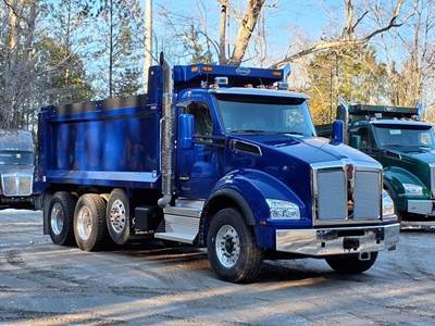 Kenworth T880 Tri Axle Dump Truck - Paccar 510HP, 6 Speed Allison Rds Automatic, 17' Dump