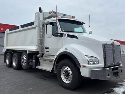 Kenworth T880 Tri Axle Dump Truck - Paccar 510HP, 6 Speed Allison Rds Automatic, 17' Dump