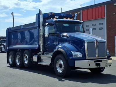 Kenworth T880 Tri Axle Dump Truck - Cummins 500HP, 6 Speed Allison Rds Automatic, 17' Dump