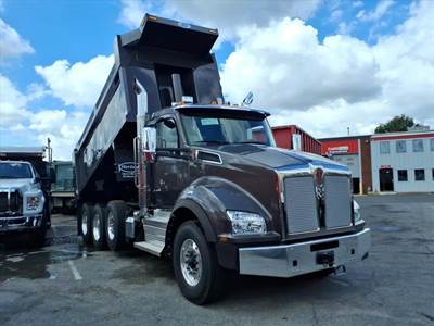Kenworth T880 Tri Axle Dump Truck - Cummins 500HP, 6 Speed Allison Rds Automatic, 17' Dump