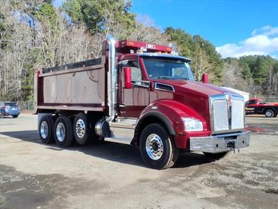 Kenworth T880 Tri Axle Dump Truck - Paccar 510HP, 6 Speed Allison Rds Automatic, 17' Dump
