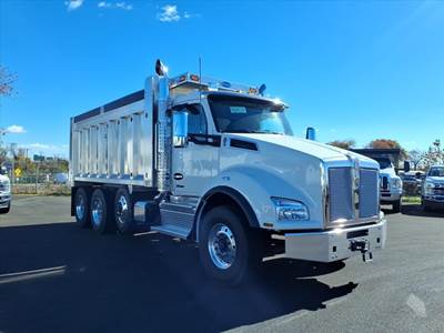 Kenworth T880 Tri Axle Dump Truck - Cummins 525HP, 6 Speed Allison Rds Automatic, 17' Dump
