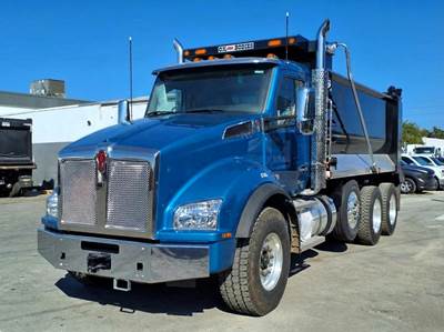 Kenworth T880 Tri Axle Dump Truck - Cummins 500HP, 6 Speed Allison Rds Automatic, 16' Dump