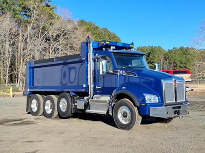 Kenworth T880 Tri Axle Dump Truck - Cummins 500HP, 6 Speed Allison Rds Automatic, 17' Dump