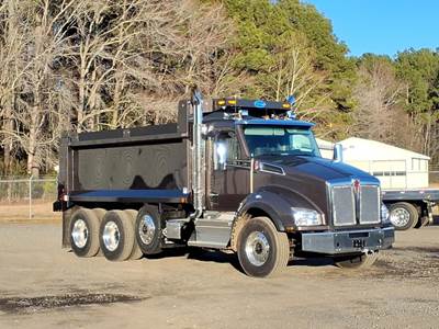 Kenworth T880 Tri Axle Dump Truck - Cummins 500HP, 6 Speed Allison Rds Automatic, 17' Dump