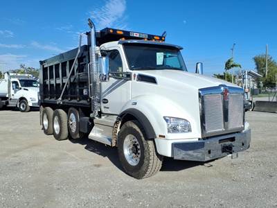 Kenworth T880 Tri Axle Dump Truck - Paccar 510HP, 6 Speed Allison Rds Automatic, 16' Dump