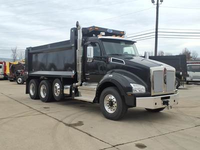 Kenworth T880 Tri Axle Dump Truck - Paccar 510HP, 6 Speed Allison Rds Automatic, 17' Dump