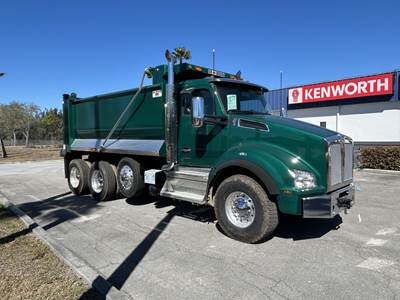 Kenworth T880 Tri Axle Dump Truck - Cummins 470HP, 6 Speed Allison Rds Automatic, 16' Dump
