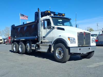 Kenworth T880 Tri Axle Dump Truck - Paccar 510HP, 6 Speed Allison Rds Automatic, 17' Dump
