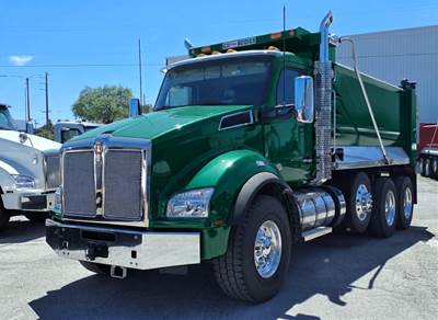 Kenworth T880 Tri Axle Dump Truck - Paccar 510HP, 6 Speed Allison Rds Automatic, 16' Dump