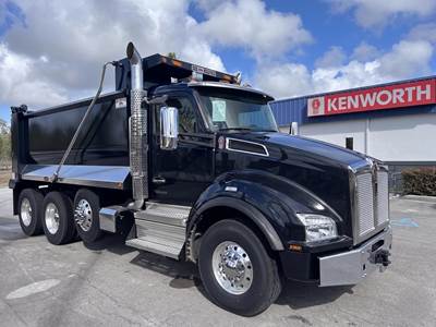 Kenworth T880 Tri Axle Dump Truck - Paccar 510HP, 6 Speed Allison Rds Automatic, 16' Dump