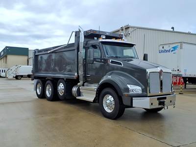 Kenworth T880 Tri Axle Dump Truck - Paccar 510HP, 6 Speed Allison Rds Automatic, 17' Dump