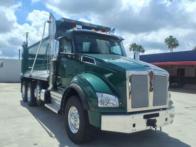 Kenworth T880 Tri Axle Dump Truck - Paccar 510HP, 6 Speed Allison Rds Automatic, 16' Dump