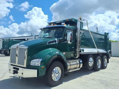 Kenworth T880 Tri Axle Dump Truck - Paccar 510HP, 6 Speed Allison Rds Automatic, 16' Dump