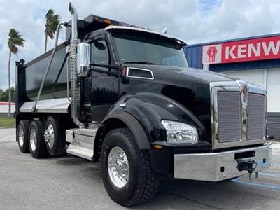 Kenworth T880 Tri Axle Dump Truck - Paccar 510HP, 6 Speed Allison Rds Automatic, 16' Dump