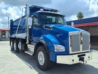 Kenworth T880 Tri Axle Dump Truck - Paccar 510HP, 6 Speed Allison Rds Automatic, 16' Dump