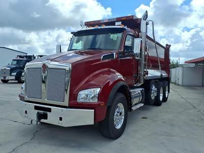 Kenworth T880 Tri Axle Dump Truck - Paccar 510HP, 6 Speed Allison Rds Automatic, 16' Dump