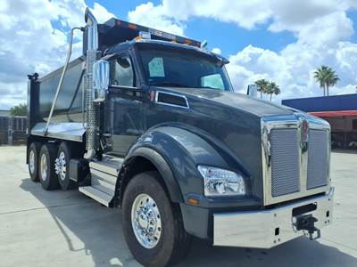 Kenworth T880 Tri Axle Dump Truck - Paccar 510HP, 6 Speed Allison Rds Amt, 16' Dump
