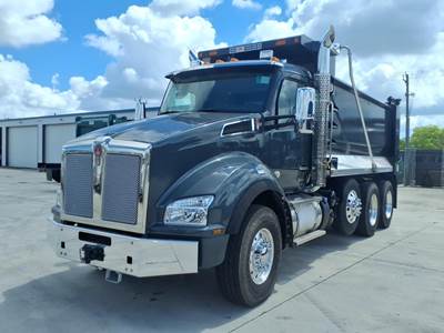 Kenworth T880 Tri Axle Dump Truck - Paccar 510HP, 6 Speed Allison Rds Amt, 16' Dump