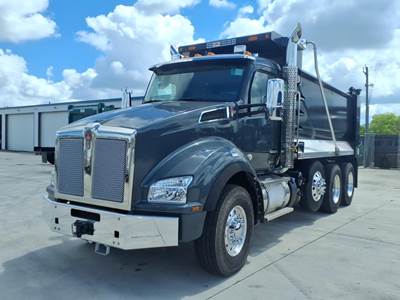 Kenworth T880 Tri Axle Dump Truck - Paccar 510HP, 6 Speed Allison Rds Automatic, 16' Dump