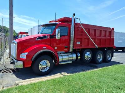 Kenworth T880 Tri Axle Dump Truck - Paccar 485HP, 6 Speed Allison Rds Automatic, 16' Dump
