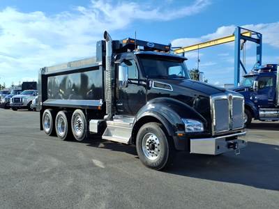 Kenworth T880 Tri Axle Dump Truck - Cummins 500HP, 6 Speed Allison Rds Automatic, 17' Dump