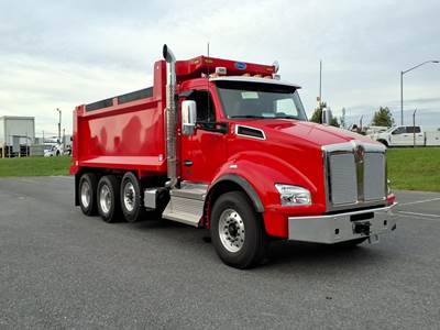 Kenworth T880 Tri Axle Dump Truck - Cummins 500HP, 6 Speed Allison Rds Automatic, 17' Dump