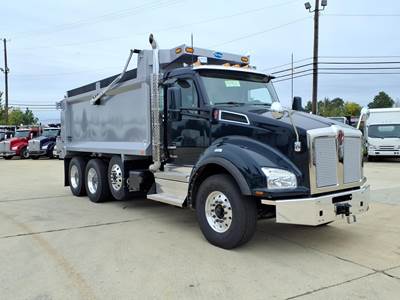 Kenworth T880 Tri Axle Dump Truck - Cummins 500HP, 6 Speed Allison Rds Automatic, 17' Dump