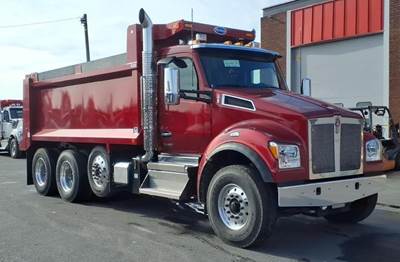 Kenworth T880S Tri Axle Dump Truck - Paccar 510HP, 6 Speed Allison Rds Automatic, 17' Dump