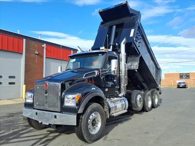 Kenworth T880S Tri Axle Dump Truck - Paccar 510HP, 6 Speed Allison Rds Automatic, 17' Dump