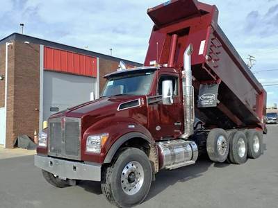 Kenworth T880S Tri Axle Dump Truck - Paccar 510HP, 6 Speed Allison Rds Automatic, 17' Dump