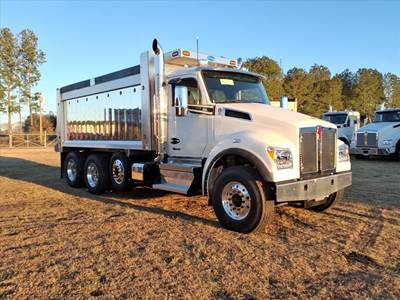 Kenworth T880S Tri Axle Dump Truck - Paccar 510HP, 6 Speed Allison Rds Automatic, 17' Dump