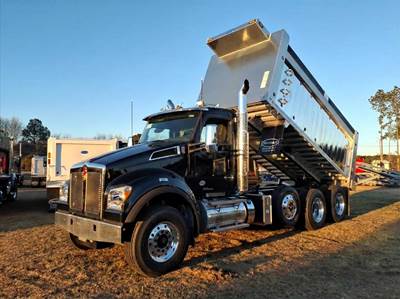 Kenworth T880S Tri Axle Dump Truck - Paccar 510HP, 6 Speed Allison Rds Automatic, 17' Dump