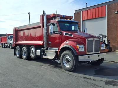 Kenworth T880S Tri Axle Dump Truck - Paccar 510HP, 6 Speed Allison Rds Automatic, 17' Dump