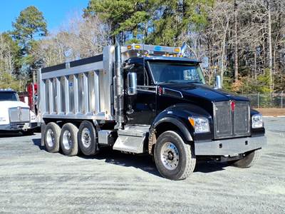 Kenworth T880S Tri Axle Dump Truck - Paccar 510HP, 6 Speed Allison Rds Automatic, 17' Dump