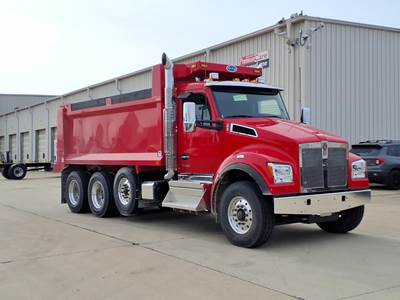 Kenworth T880S Tri Axle Dump Truck - Paccar 510HP, 6 Speed Allison Rds Automatic, 17' Dump