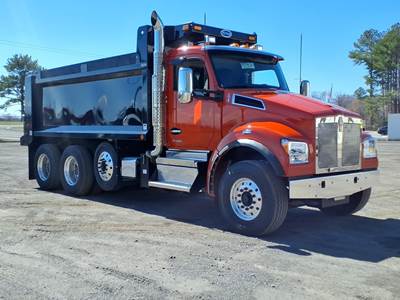 Kenworth T880S Tri Axle Dump Truck - Paccar 510HP, 6 Speed Allison Rds Automatic, 17' Dump