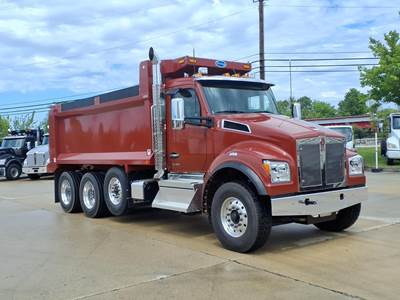 Kenworth T880S Tri Axle Dump Truck - Paccar 510HP, 6 Speed Allison Rds Automatic, 17' Dump