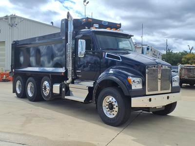 Kenworth T880S Tri Axle Dump Truck - Paccar 510HP, 6 Speed Allison Rds Automatic, 17' Dump