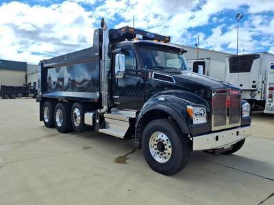 Kenworth T880S Tri Axle Dump Truck - Paccar 510HP, 6 Speed Allison Rds Automatic, 17' Dump