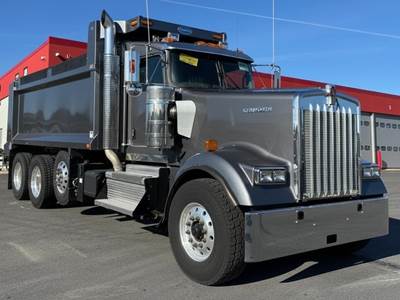 Kenworth W900 Tri Axle Dump Truck - Cummins 565HP, 18 Speed Manual, 17' Dump