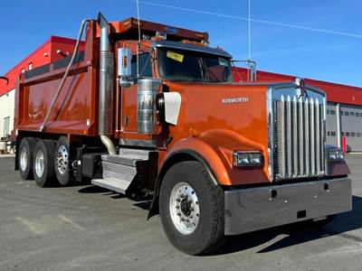 Kenworth W900 Tri Axle Dump Truck - Cummins 565HP, 6 Speed Allison Rds Automatic, 17' Dump