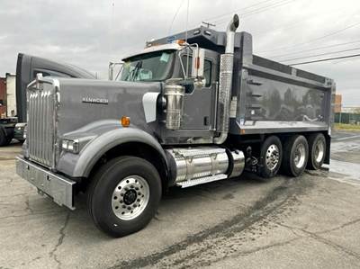 Kenworth W900 Tri Axle Dump Truck - Cummins 565HP, 6 Speed Allison Rds Automatic, 17' Dump