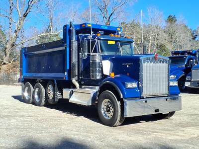 Kenworth W900 Tri Axle Dump Truck - Cummins 565HP, 6 Speed Allison Rds Automatic, 17' Dump