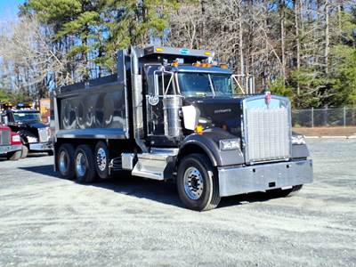 Kenworth W900 Tri Axle Dump Truck - Cummins 565HP, 6 Speed Allison Rds Automatic, 17' Dump