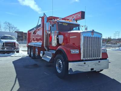 Kenworth W900 Tri Axle Dump Truck - Cummins 565HP, 6 Speed Allison Rds Automatic, 17' Dump