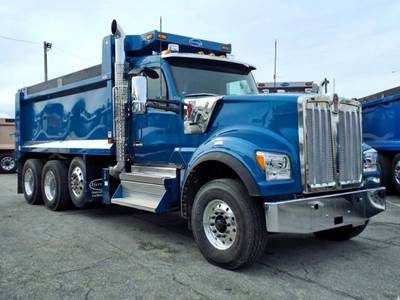 Kenworth W990 Tri Axle Dump Truck - Cummins 565HP, 18 Speed Endurant Amt, 17' Dump