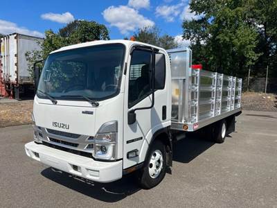 Isuzu NPR Flatbed Truck - 300HP, 6 Speed Automatic