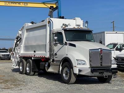 Kenworth T880 Tandem Axle Garbage Truck - Cummins, 500HP, 6 Speed Allison Rds Automatic