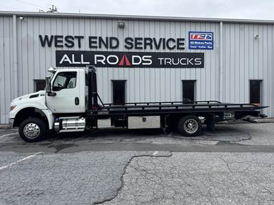 International MV Single Axle Rollback Tow Truck - 300HP
